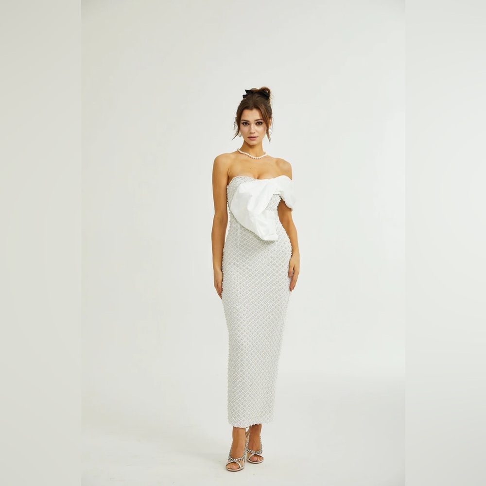 Pearl bow dress